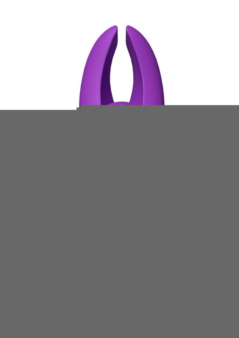 4b Demon Rechargeable Silicone Mini Clitoral Stimulating Vibrator - Grape/Purple