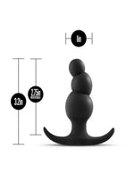 Anal Adventures Platinum Stacked Silicone Butt Plug