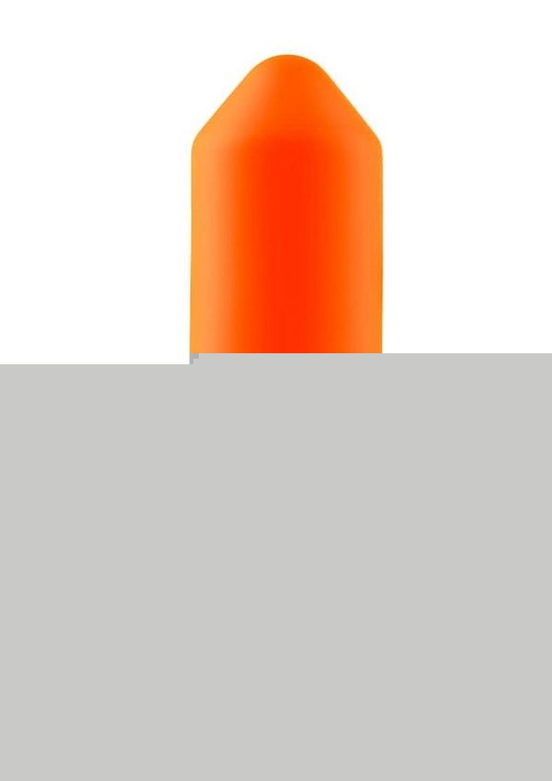 B-Vibe Snug Plug 3 Silicone Weighted Anal Plug - Orange