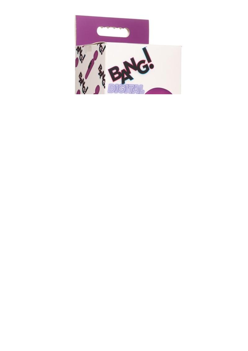Bang! Digital Rechargeable Silicone Wand Vibrator - Purple