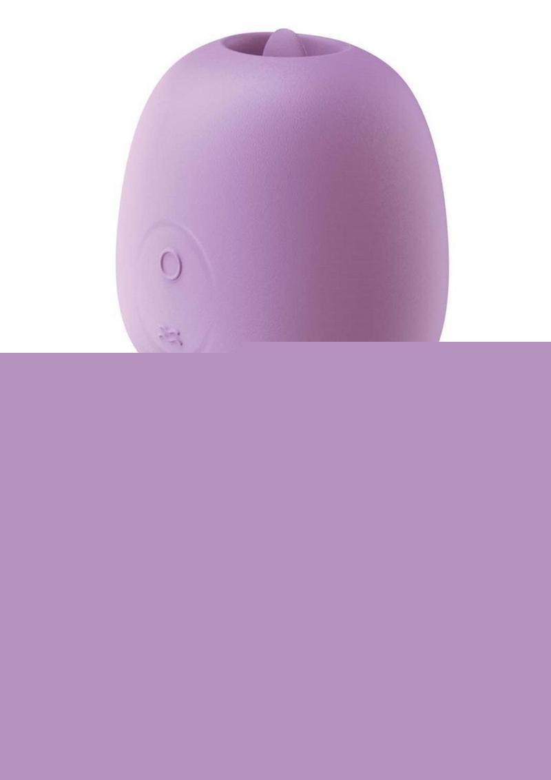 Clit-Tastic Intense Dual Massager Rechargeable Silicone Vibrator with Clitoral Stimulator - Lavender/Purple