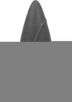 Corked Silicone Anal Plug - Charcoal/Grey - Medium