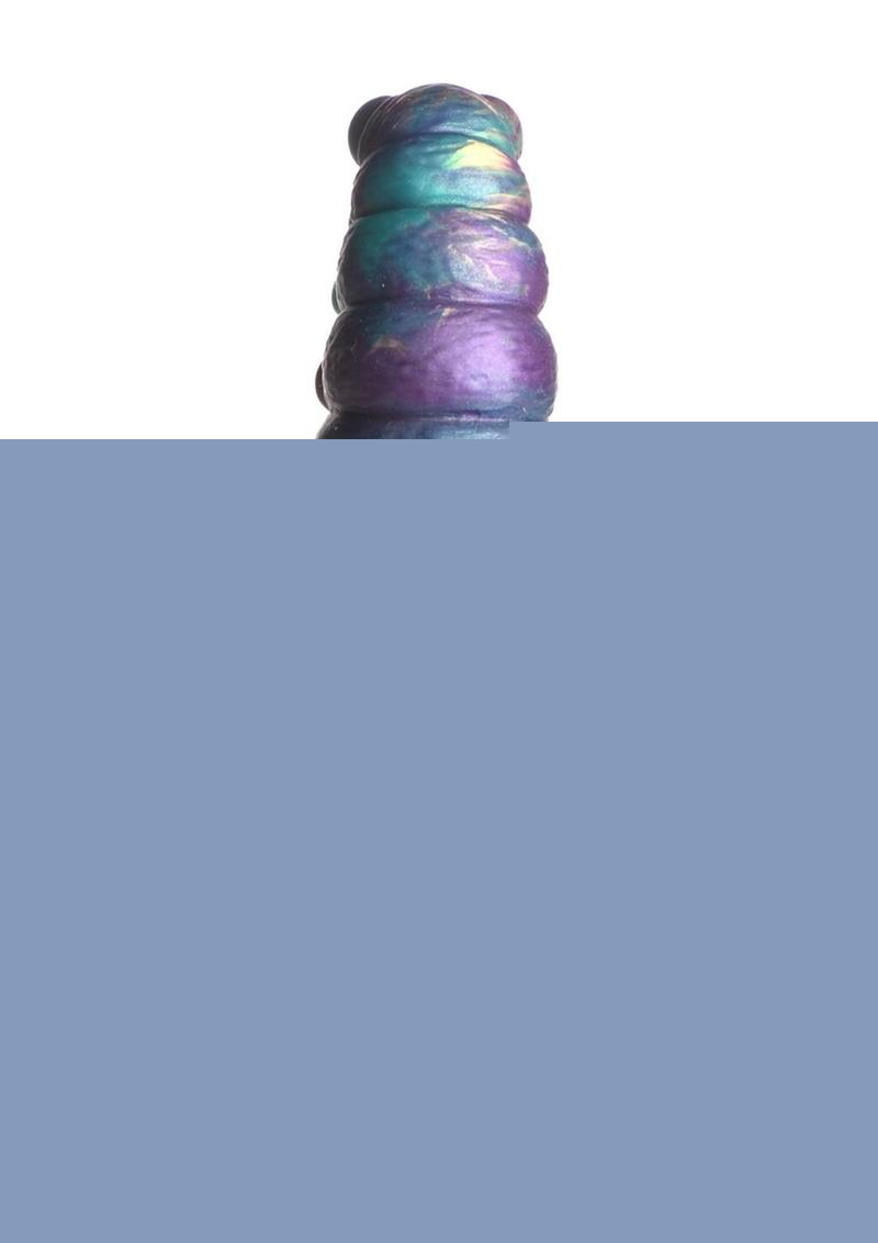 Creature Cock Chrysalis Silicone Dildo - Blue/Gold/Purple