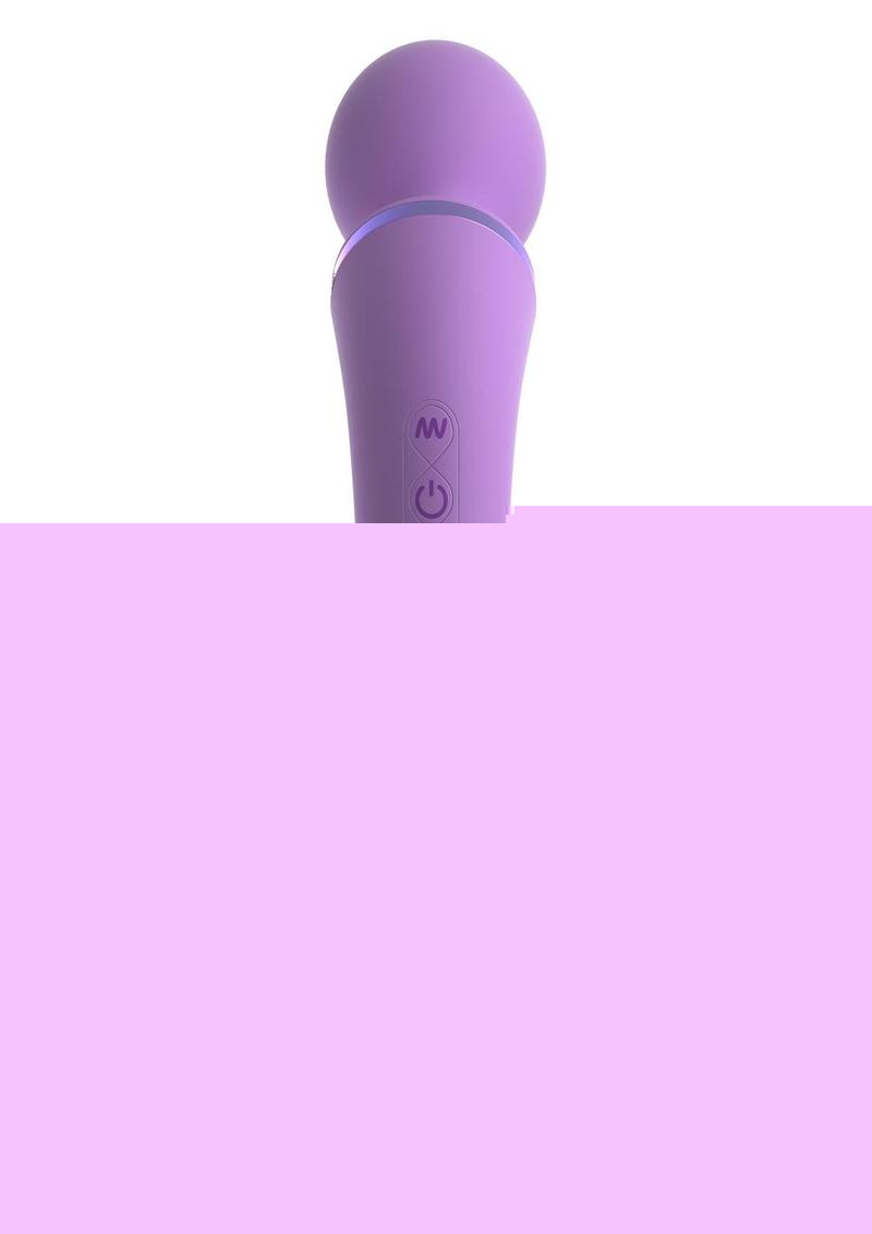 Fantasy For Her Duo Wand Massage Her Silicone Rechargeable Waterproof - Purple