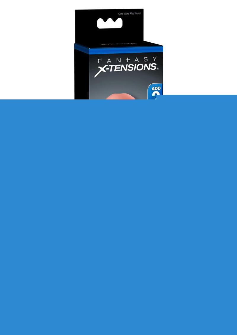 Fantasy X-Tensions Mega 2in Extension Sleeve - Flesh - 8in