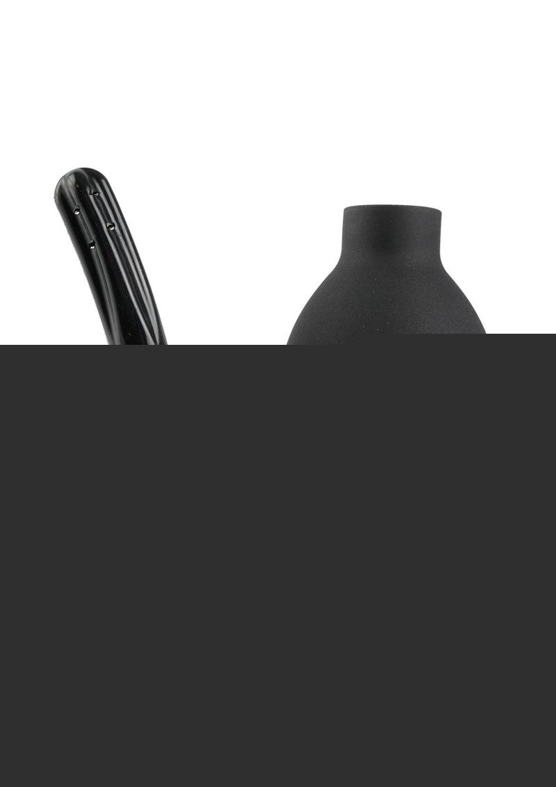 Fetish Fantasy Series Curved Douche Enema - Black