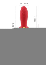 Fortexa Kinky Finger Flapping Rechargeable Silicone Clit and G-Spot Vibrator with App Control