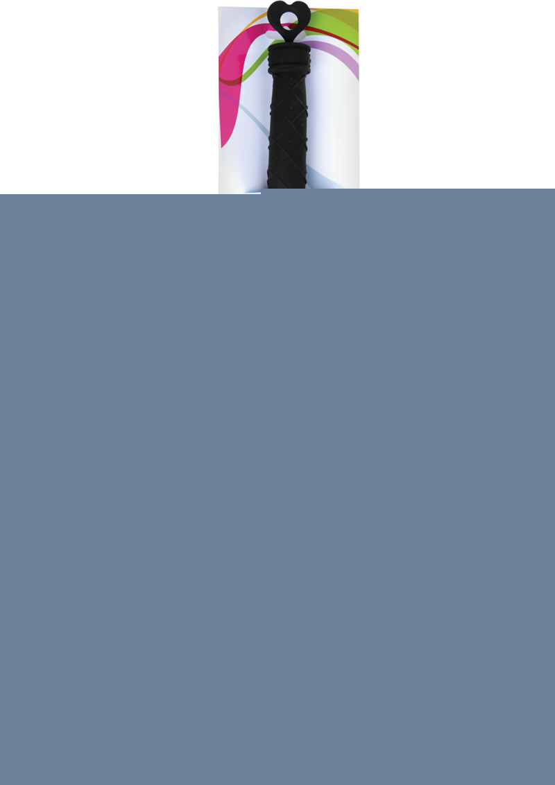 Frisky Punish Me Silicone Flogger - Black
