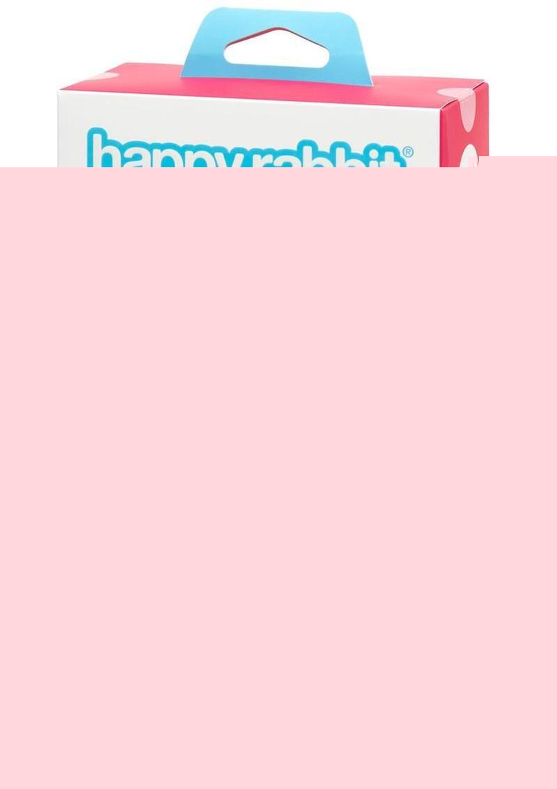 Happy Rabbit Strapless Strap-On Silicone Rabbit Vibrator - Pink