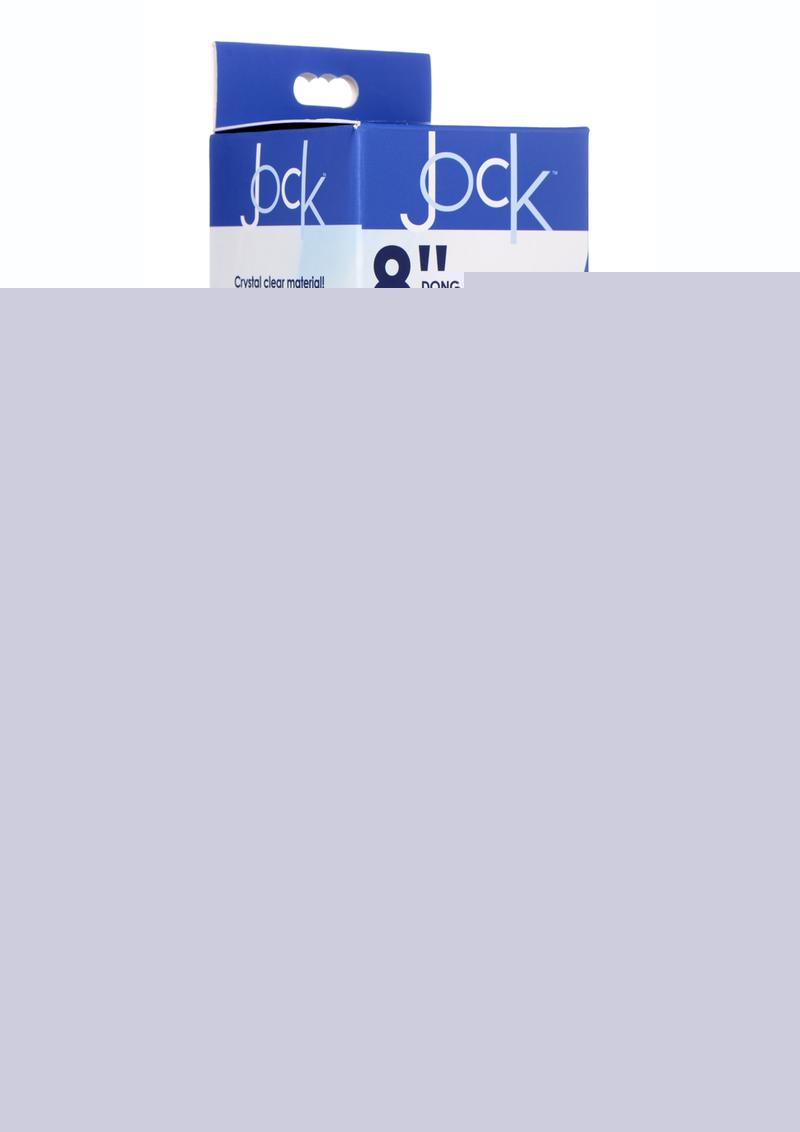 Jock C-Thru Slim Realistic Dong - Clear - 8in