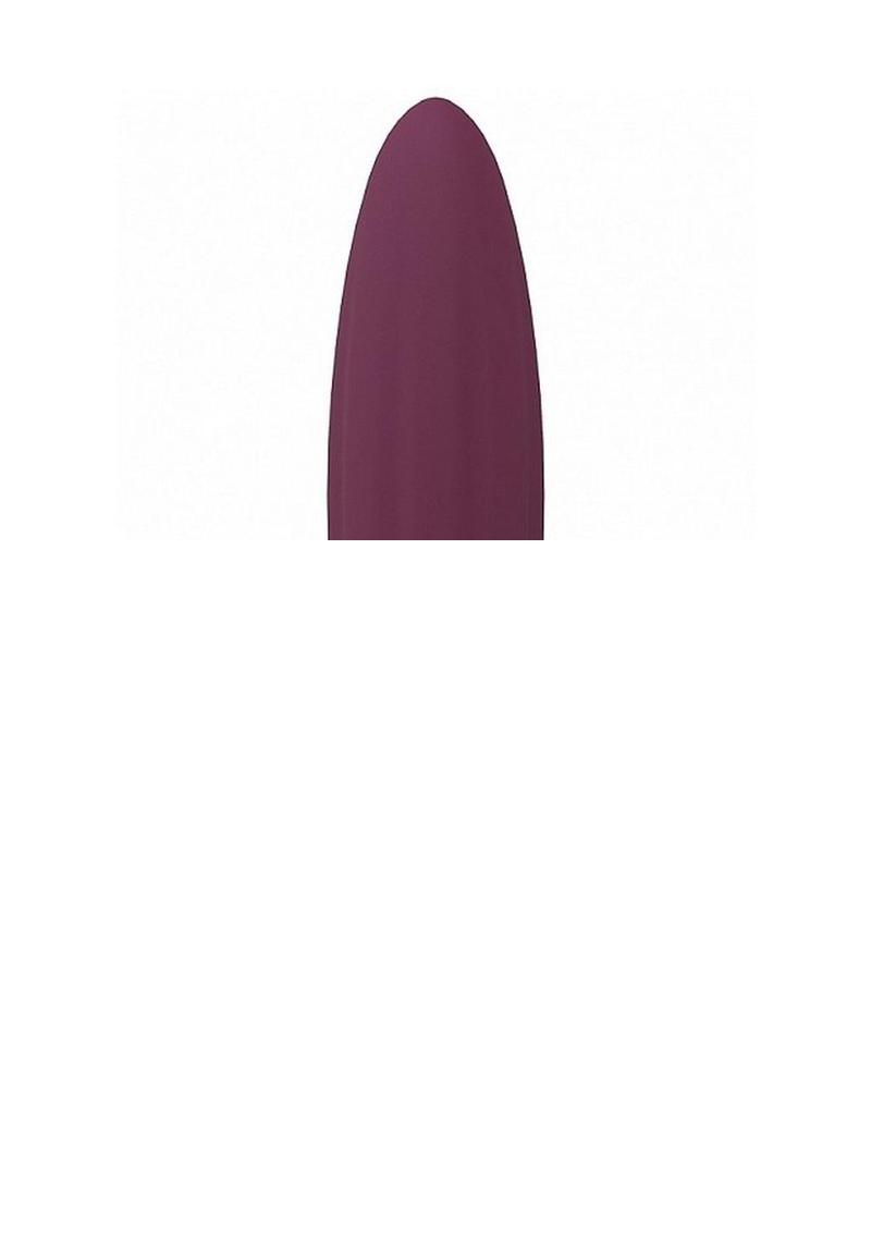 Loveline Fame Silicone Rechargeable 10 Speed Mini Vibrator - Burgundy