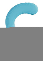 Loveline Tic-Tac Tapping Swirl Rechargeable Silicone Vibrator - Blue