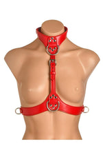 Master Series Vixen Female Chest Vegan Leather Harness