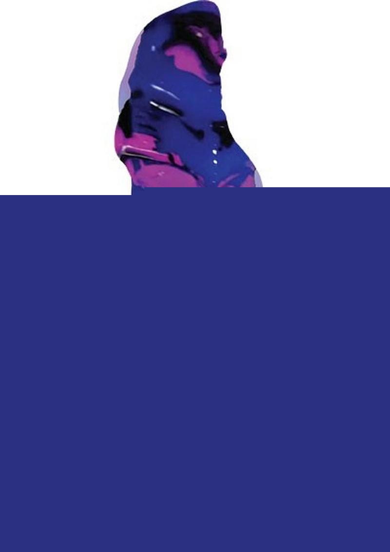 Monster Romance Horny Halfling Rechargeable Silicone Dong - Multicolor/Purple