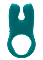 Nos Silicone Vibrating Couples Cock Ring - Deep Sea