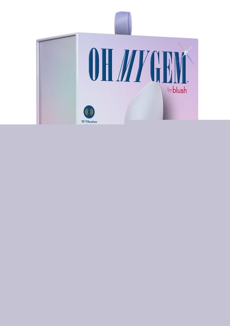Oh My Gem Revival Rechargeable Silicone G-Spot Vibrator - Opal - Purple