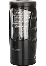 Optimum Power Ultimate Power Stroker Beaded Vibrating Masturbator - Black