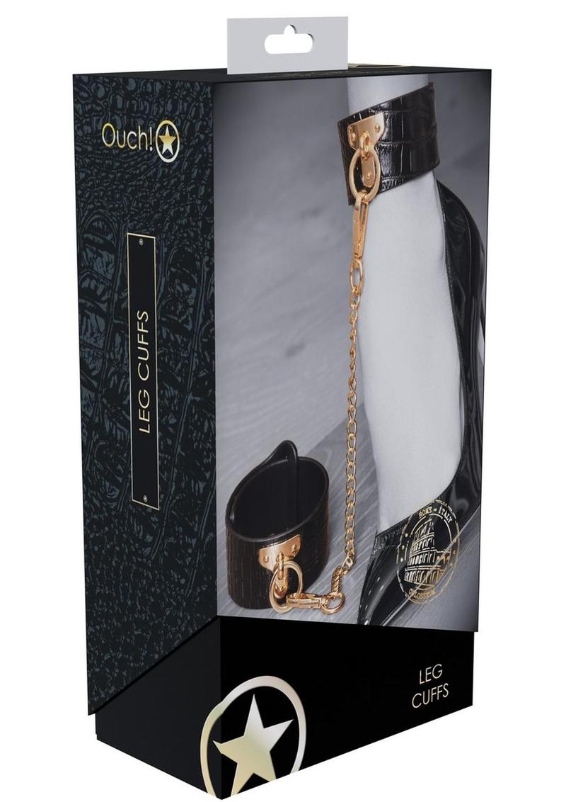 Ouch! Rome Collection Leg Cuffs - Black