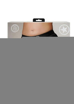 Ouch! Vibrating Strap-On Brief Rechargeable - Black - XLarge/XXLarge