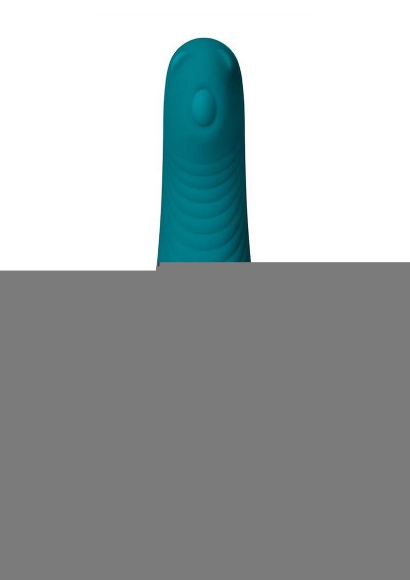 OVO Pheobe G-Spot Rechargeable Silicone Vibrator - Blue