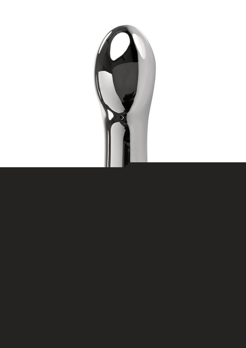 Playboy Swoon Rechargeable Vibrator - Metal/Silver