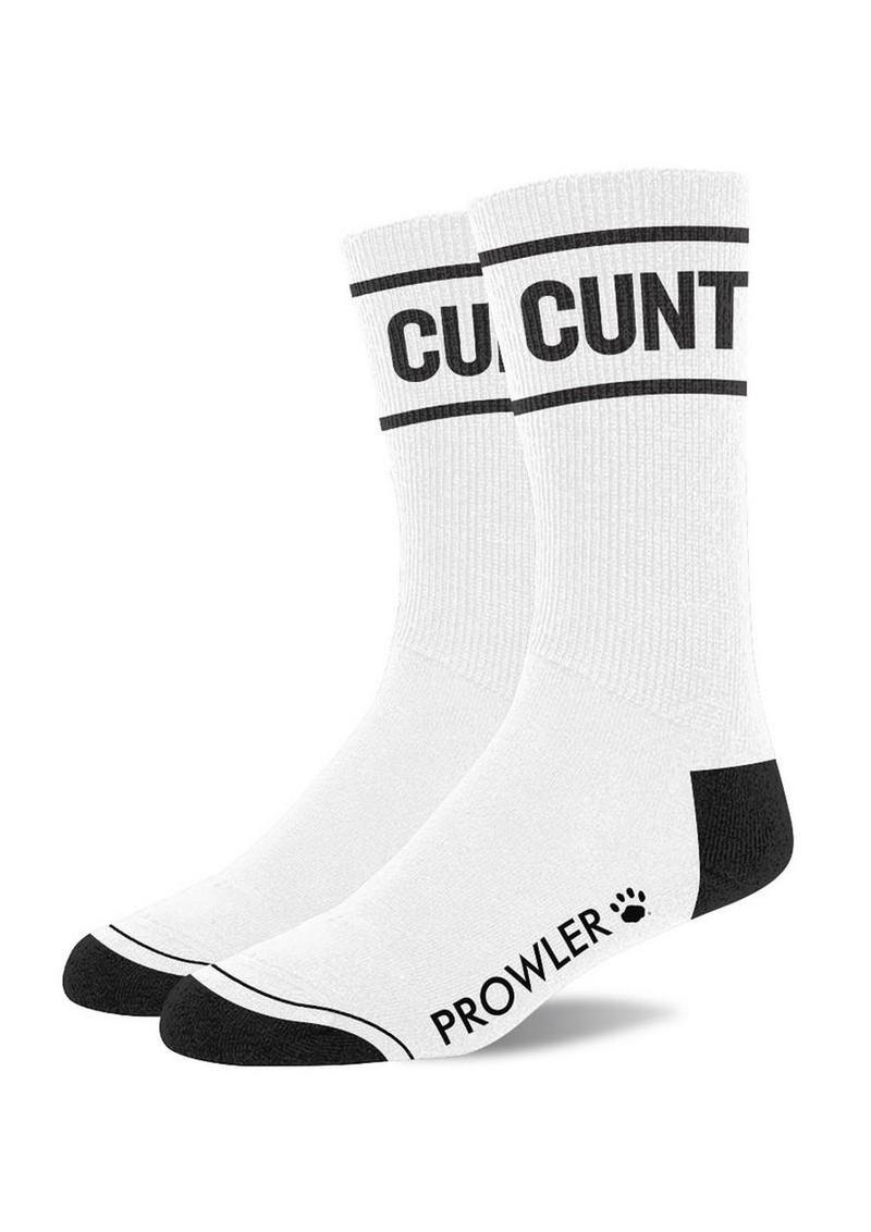 Prowler Red Cunt Socks - Black/White
