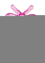 Purrfect Pets Buzzy Butterfly Silicone Stimulator with Vibrating Bullet - Magenta/Pink
