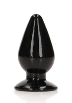 Realrock Crystal Clear Anal Plus - Black/Clear - 3.5in