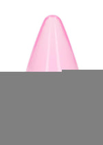 Realrock Crystal Clear Anal Plus - Clear/Pink - 3.5in