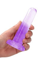 Realrock Crystal Clear Non Realistic Dildo with Suction Cup