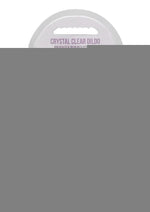 Realrock Crystal Clear Non Realistic Dildo with Suction Cup - Clear/Purple - 6.7in