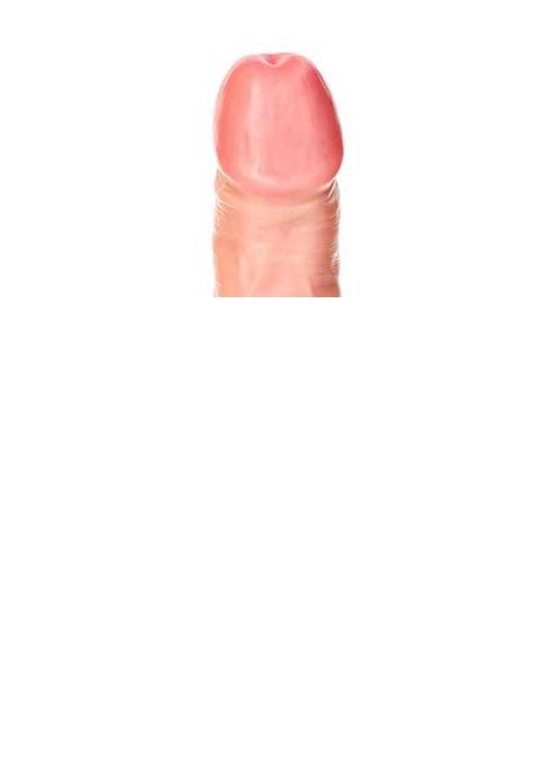Realrock Curved Realistic Dildo with Suction Cup - Vanilla - 9in