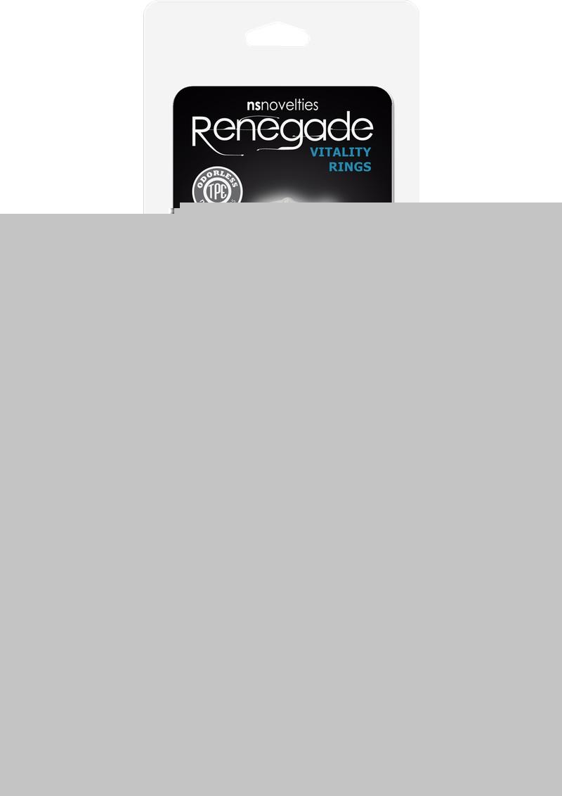 Renegade Vitality Cock Ring Kit - Clear - 4 Per Set