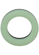 Rock Solid The Big O Glow In The Dark Silicone Cock Ring - Black/Glow In The Dark/Green