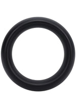 Rock Solid The Silicone Collar Cock Ring - Black - Medium