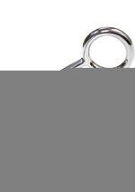 Rouge Stainless Steel Cock Ring with Anal Probe