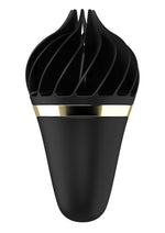 Satisfyer Sweet Treat Silicone Magnetic USB Rechargeable Waterproof - Black/Gold