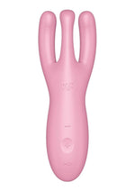 Satisfyer Threesome 4 Rechargeable Silicone Vibrator - Pink