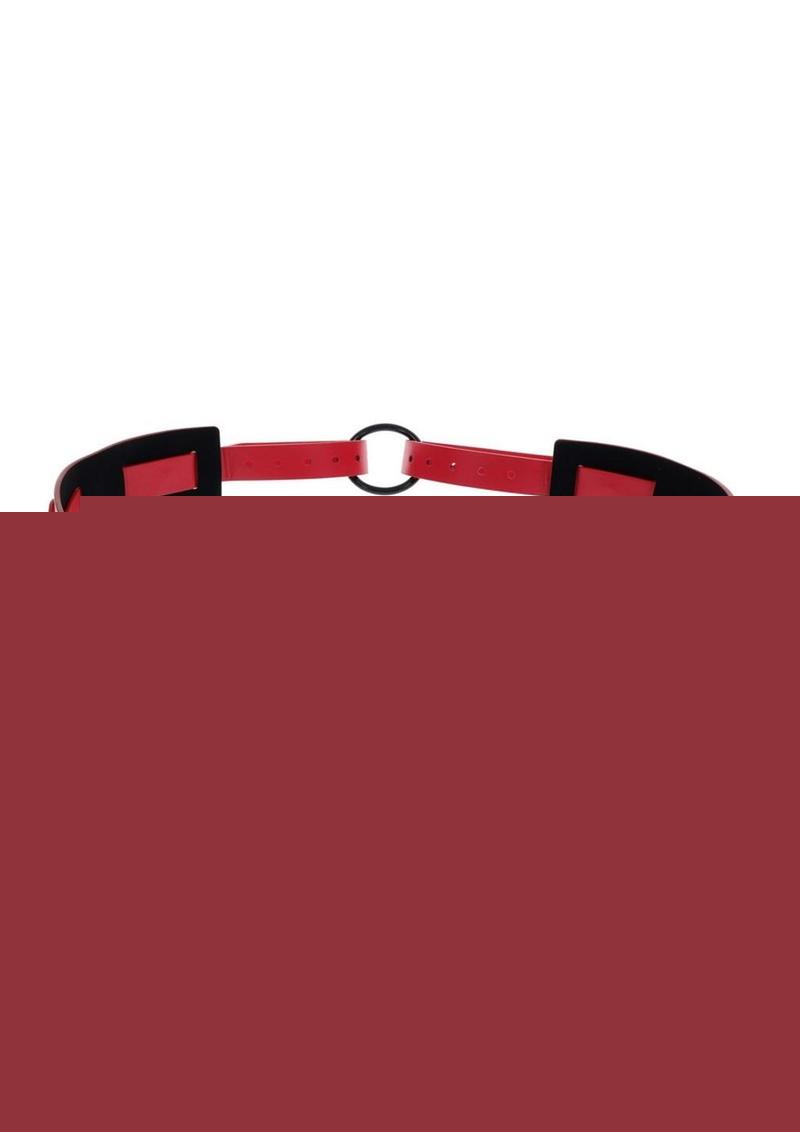 Sex and Mischief Ex's Andamp; Oh's Bound and Belted - Black/Red