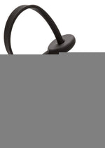Silicone Weighted Lasso Cock Ring - Black
