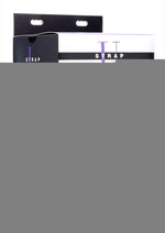 Strap U Comfort Ride Black Strap-On Harness with Purple 7in Dildo - Purple