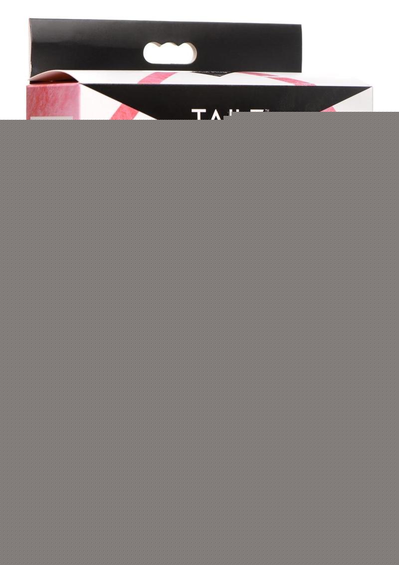 Tailz Snap-On 10x Rechargeable Silicone Anal Plug with Remote Control - Black/Pink - Large