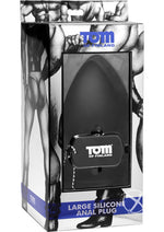 Tom Of Finland Anal Plug Large Silicone - Black - Large