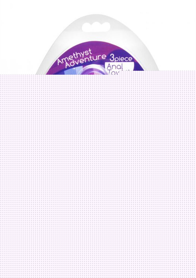 Trinity Vibes Amethyst Adventure 3 Piece Anal Toy Kit - Purple