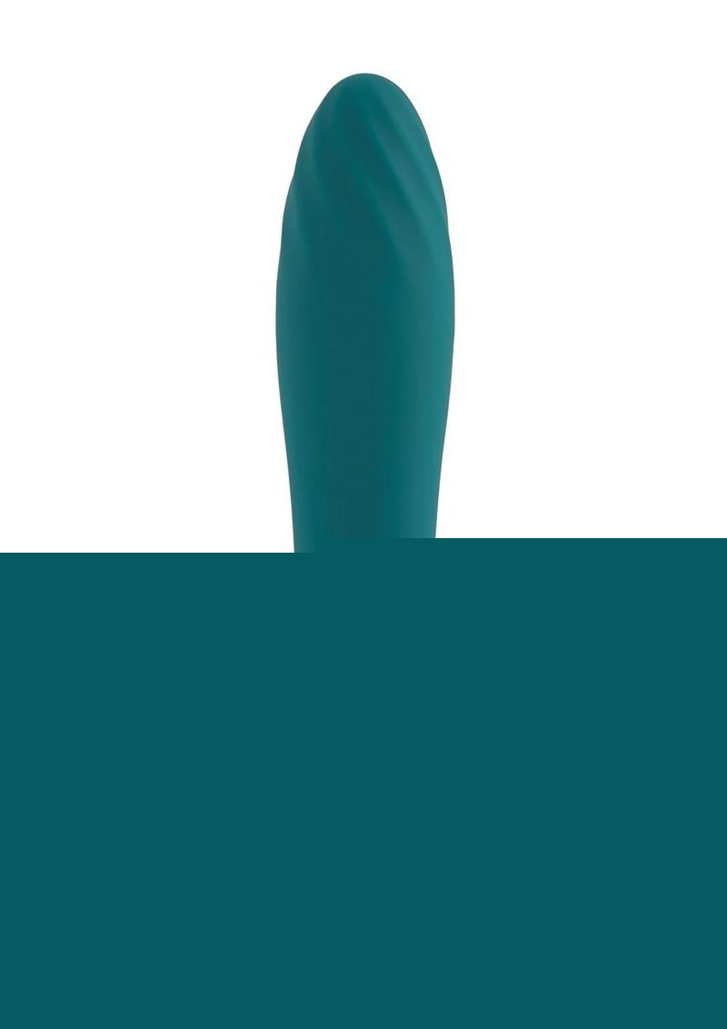 Ultra Wave Rechargeable Silicone Vibrator - Teal