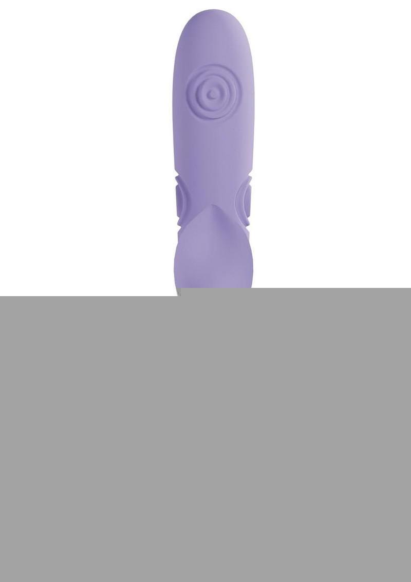 Vive Fronda Silicone Rechargeable Triple Motor G-Spot Vibrating and Tapping Leaf Clit Stimulator