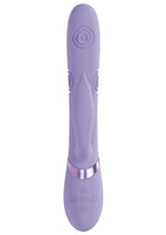 Vive Pallina Rechargeable Silicone Triple Motor G-Spot Vibrating and Tapping Beads Clit Stimulator