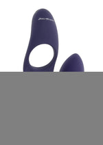 Zero Tolerance Tip to Tail Rechargeable Silicone Cock Ring with Anal Plug - Purple