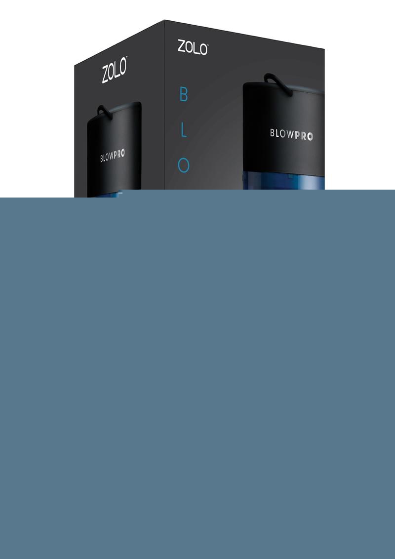 ZOLO Blowpro Vibrating Simulator Masturbator with Bullet - Black/Blue