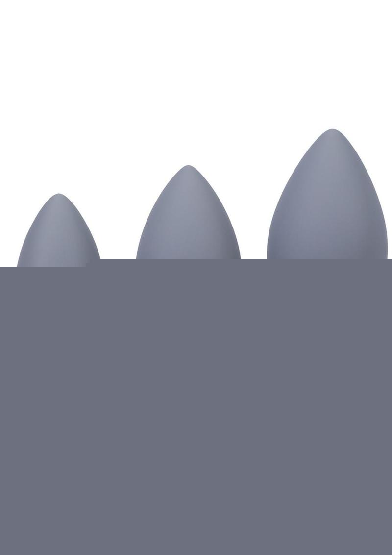 A-Play Silicone Anal Trainer - Gray/Grey - Set